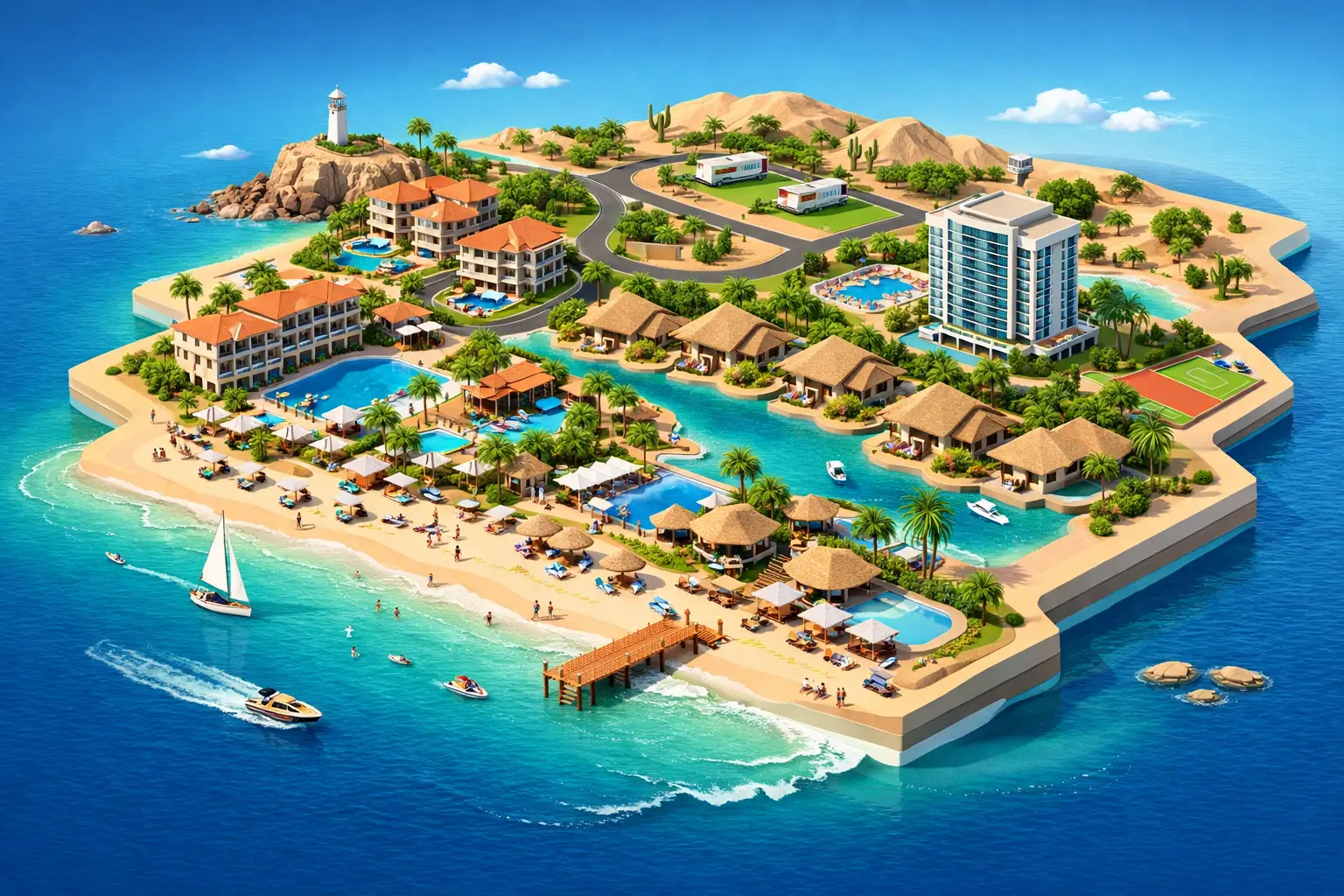 Rocky Point Resort Map for Beachfront Stays